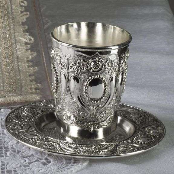 Elegant Nickel-Plated Cup Set