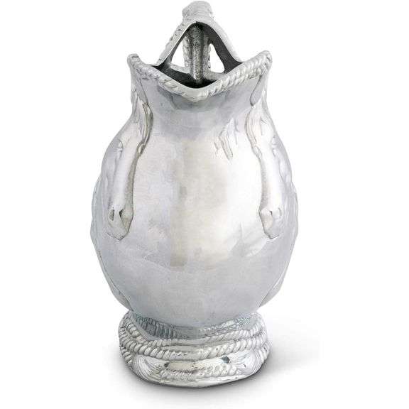 Aluminum Horse & Rope Equestrian Pitcher