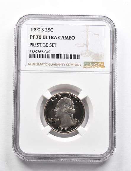 PF70 UCAM 1990-S Washington Quarter Prestige Set NGC RARE PEDIGREE