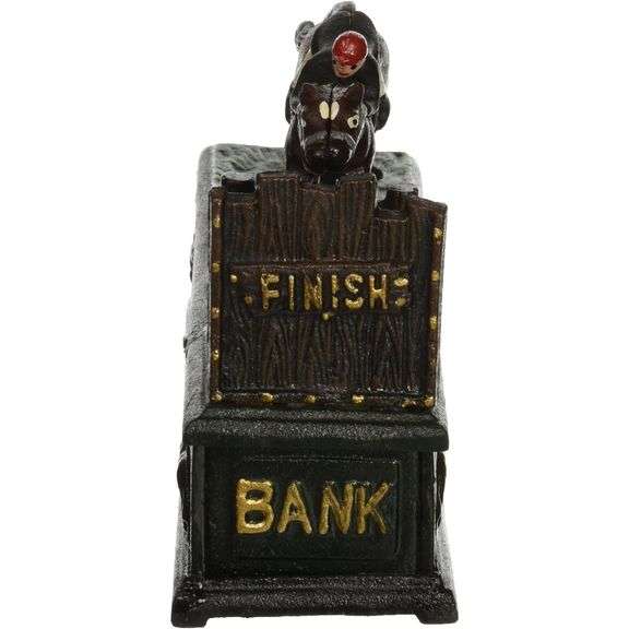 Authentic Foundry Cast Iron Equestrian Show Jumper Mechanical Bank