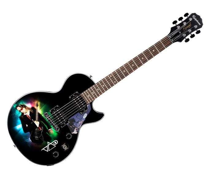 Steve Vai Autographed Signed Gibson Epiphone Les Paul Graphics Guitar ACOA