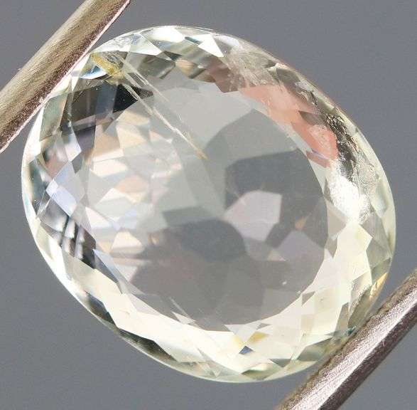 Dazzling 3.43ct oval cut white Beryl