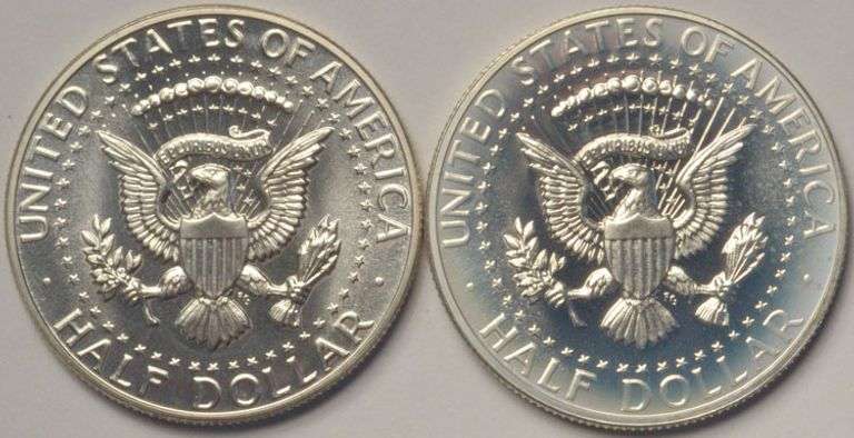 Lot of 2 1964 Proof Kennedy Half Dollars