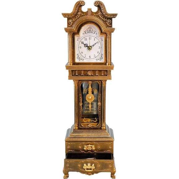 Modern Grandfather Clock Jewelry Storage with Melody