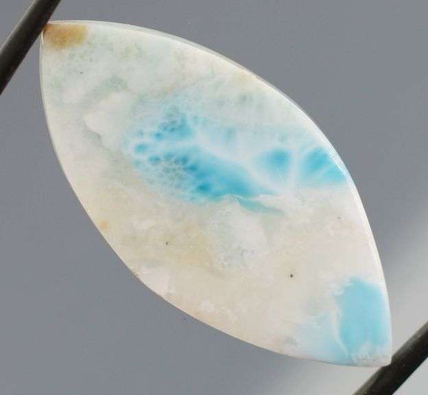 Bright 35.87ct Larimar cabochon