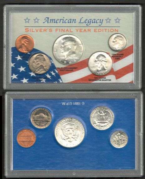 American Legacy Silver's Final Year Edition 5 coins