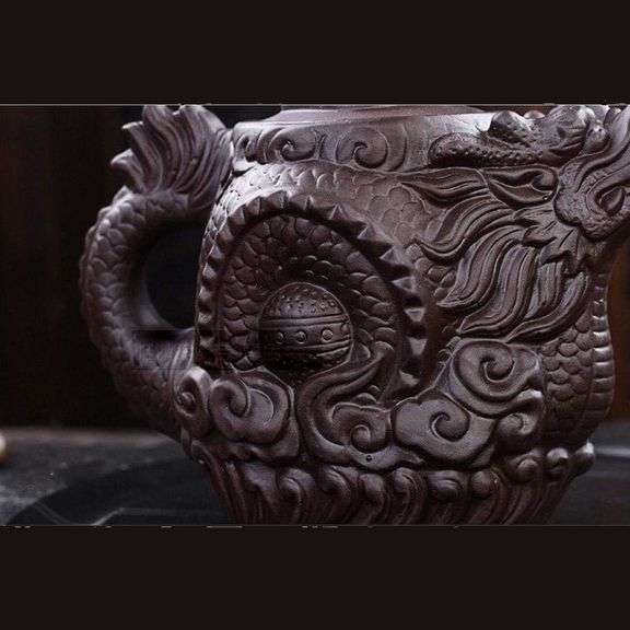 Handmade Dragon & Phoenix Traditional Kung Fu Tea Set