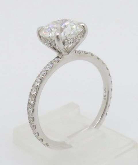 2.61CTW Hidden Halo Lab Diamond Engagement Ring