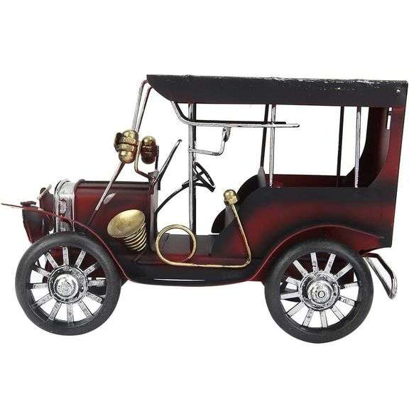 Metal Art Red Tin Model Car