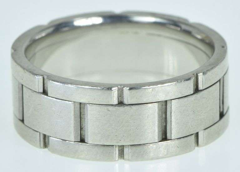 Platinum 8.6mm Watch Band Design Men's Wedding Ring
