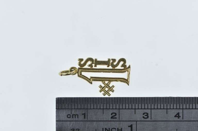 14K Yellow Gold #1 Number One Sis Sister The Best Charm/Pendant