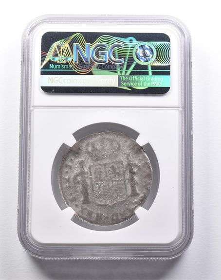 Genuine El Cazador Spanish Colonial 4 Reales NGC Shipwreck Certificate