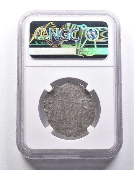 Genuine El Cazador Spanish Colonial 4 Reales NGC Shipwreck Certificate