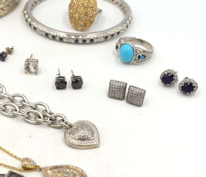 Group lot of 925 Sterling silver mixed jewelry