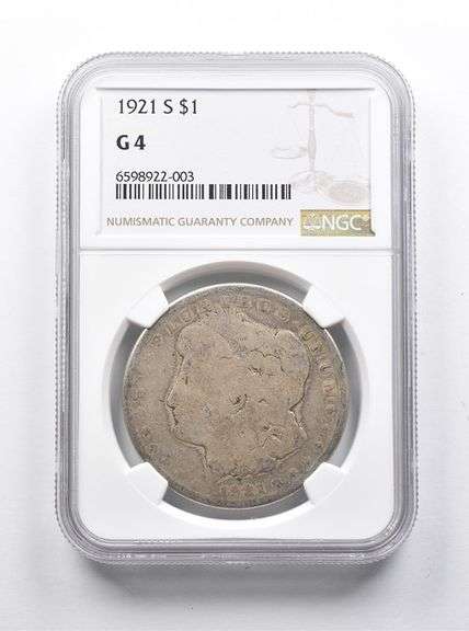 G4 1921-S Morgan Silver Dollar NGC Lowball Pocket Piece