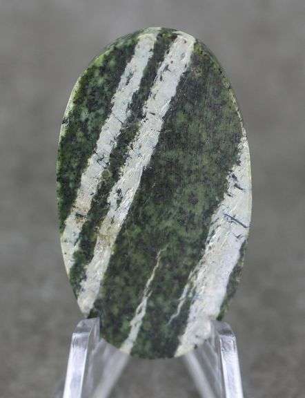 Incredible 42.04ct metallic banded Chrysolite Jasper