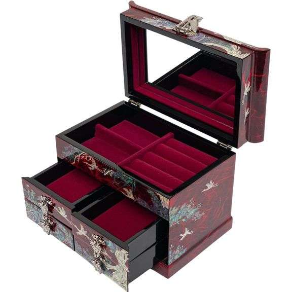 Mother of Pearl Jewelry Organizer Box
