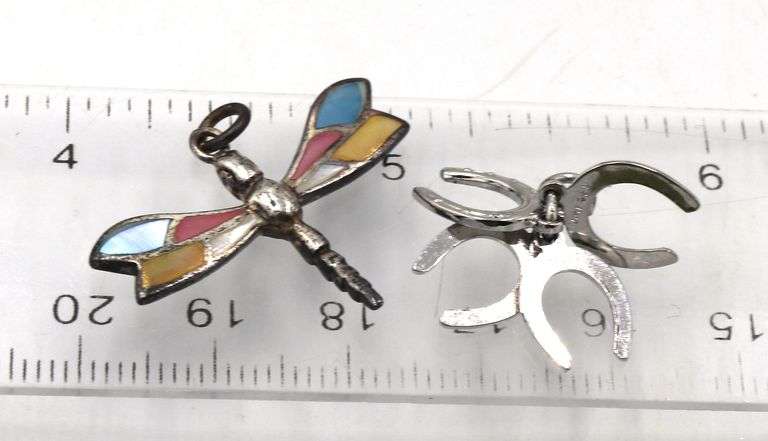 Group lot of Vintage 925 sterling silver Pendants