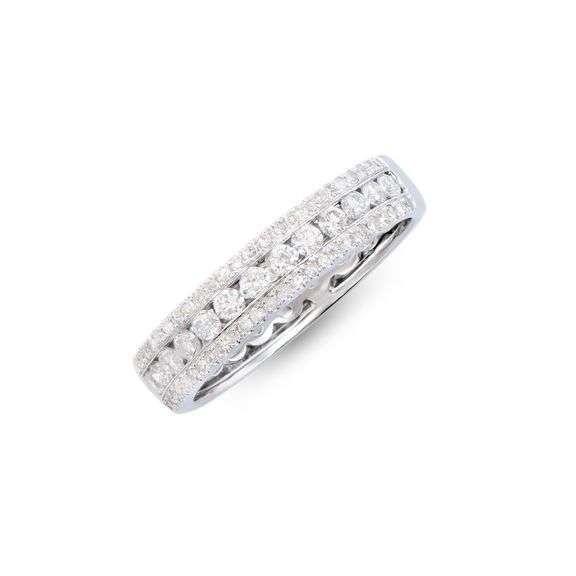 14KT White Gold 0.70ctw Diamond Ring