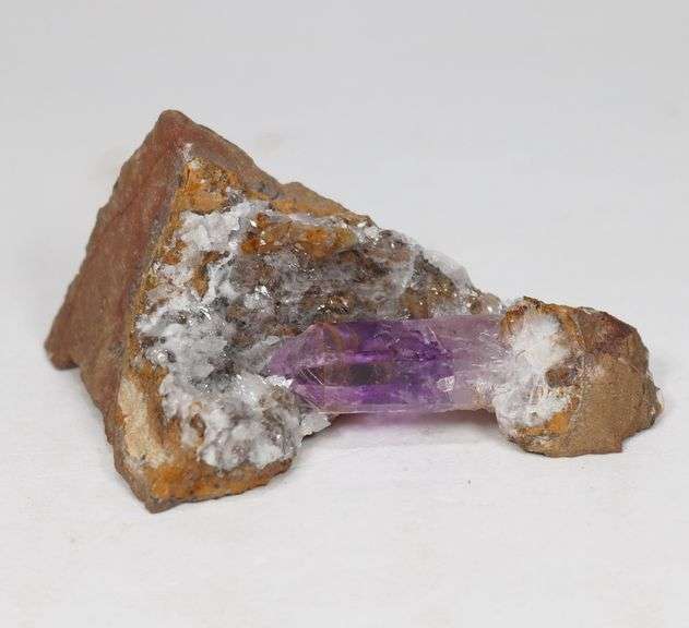 Unique 253.86ct natural Amethyst in matrix