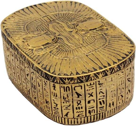 Egyptian Scarab Amulet Jewelry Box