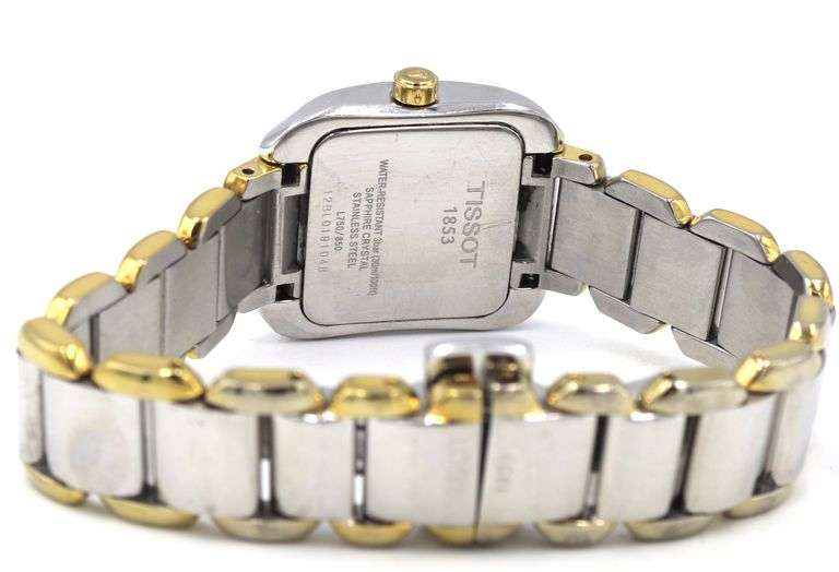 Tissot T-wave quartz mother of pearl two tone watch