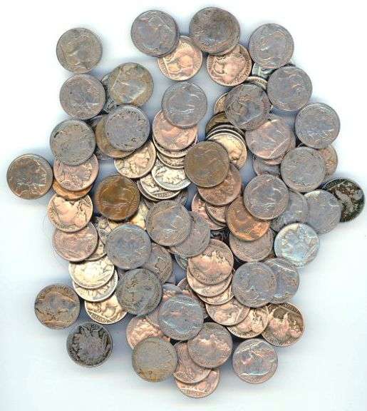 100 Full Date Buffalo Nickels