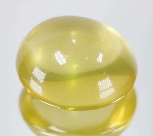 Honey yellow! 50.30ct untreated Citrine cabochon