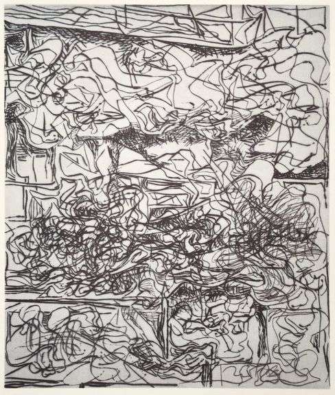 Cordesse, Louis "Untitled" a Rare Limited Original Offset Lithograph on Paper, 1990