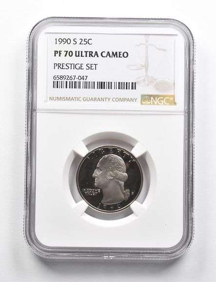 PF70 UCAM 1990-S Washington Quarter Prestige Set NGC RARE PEDIGREE