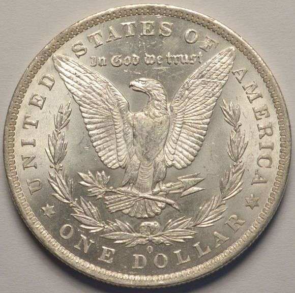 1884-O Morgan Silver Dollar, Circulated With Luster.