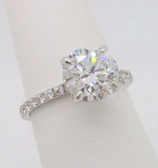2.61CTW Hidden Halo Lab Diamond Engagement Ring
