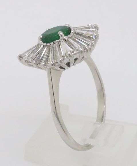 Emerald & Diamond Ballerina Ring