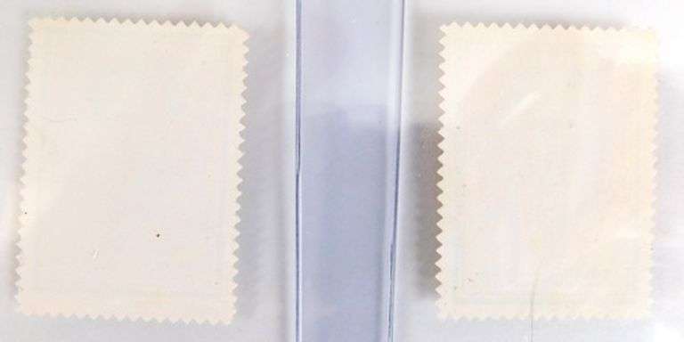 2 Vintage Baseball Greats Stamps, Burgess & Cepeda