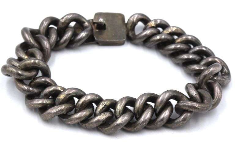 925 Sterling silver Mexico cuban link bracelet