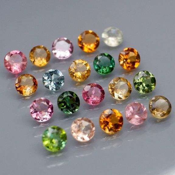 Fancy color! Untreated! 3.44ct Tourmaline set