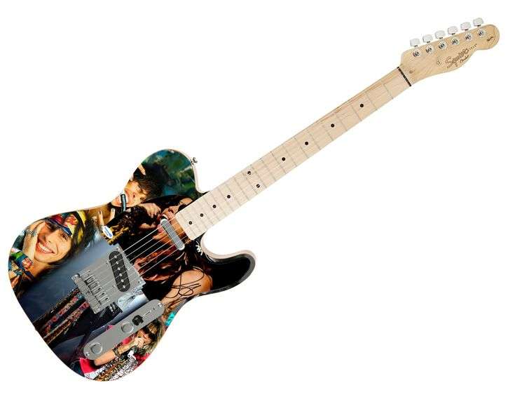 Aerosmith Steven Tyler Signed "Vocal Virtuoso" 1/1 Fender Tele Graphics Guitar