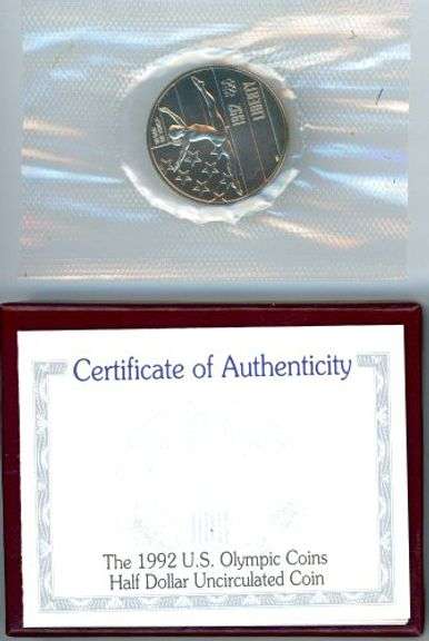 4 Different BU Commemorative Half Dollars with Box/CoA