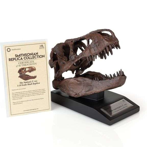 Smithsonian Fossil T-Rex Replica Desk Statue