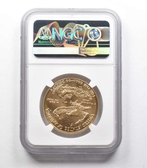 MS70 1988 $50 American Gold Eagle 1 Oz Gold NGC