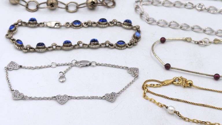 Group lot of vintage 925 sterling silver jewelry