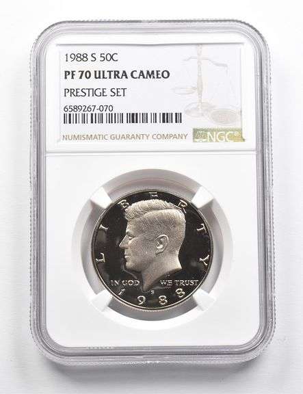 PF70 UCAM 1988-S Kennedy Half Dollar Prestige Set NGC RARE PEDIGREE