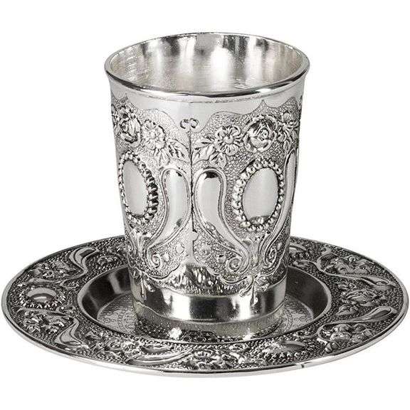 Elegant Nickel-Plated Cup Set
