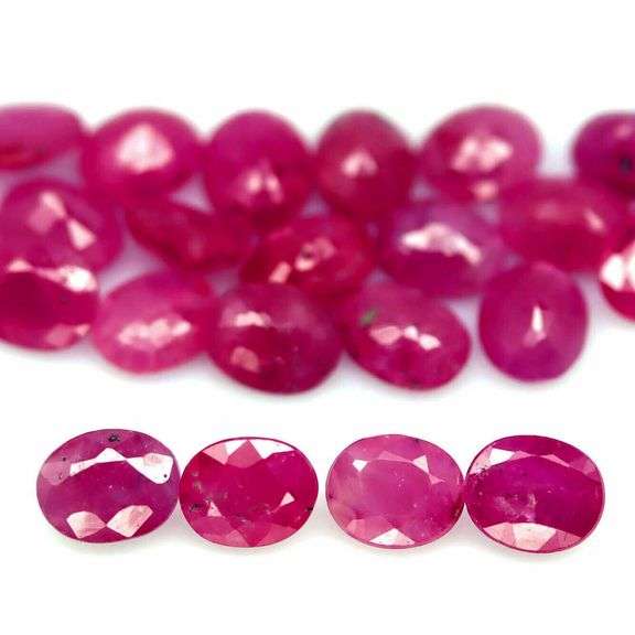 Rare heated only 11.20ct Ruby set from Madagascar