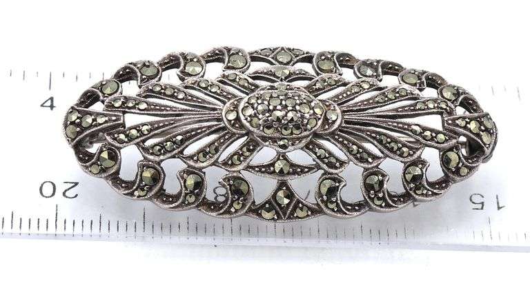 Vintage 925 sterling silver group lot of 3 brooches