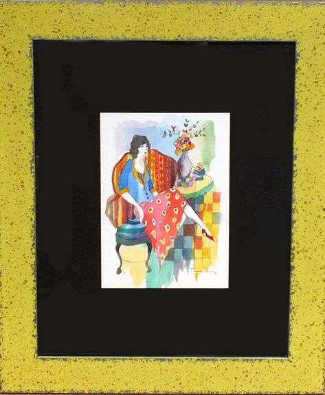 Highly Collectible Tarkay Original Watercolor on Paper