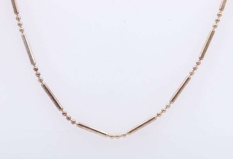 Vintage Italian Sterling Silver Chain Necklace