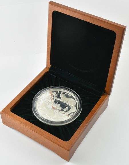 1996 Russia 100 Roubles Silver Sable 1 Kilo Silver Coin With Box