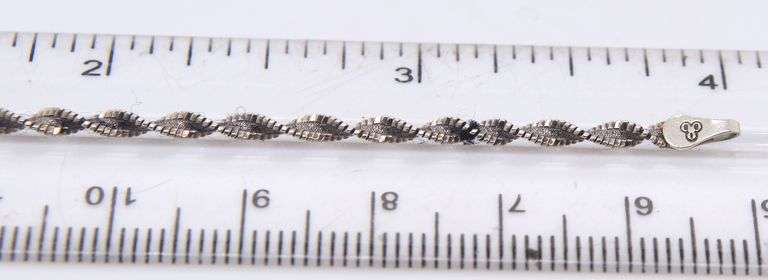 Vintage Italian Sterling Silver Rope Bracelet