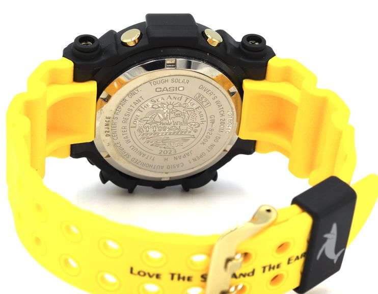 Casio G-Shock Frogman Love the Sea & the earth yellow watch